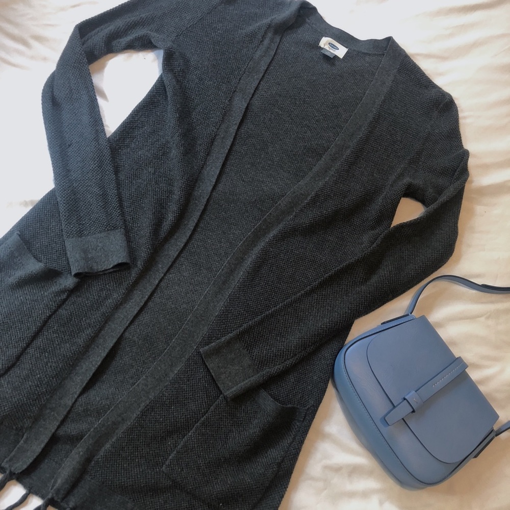 Dark Gray Cardigan- XS
